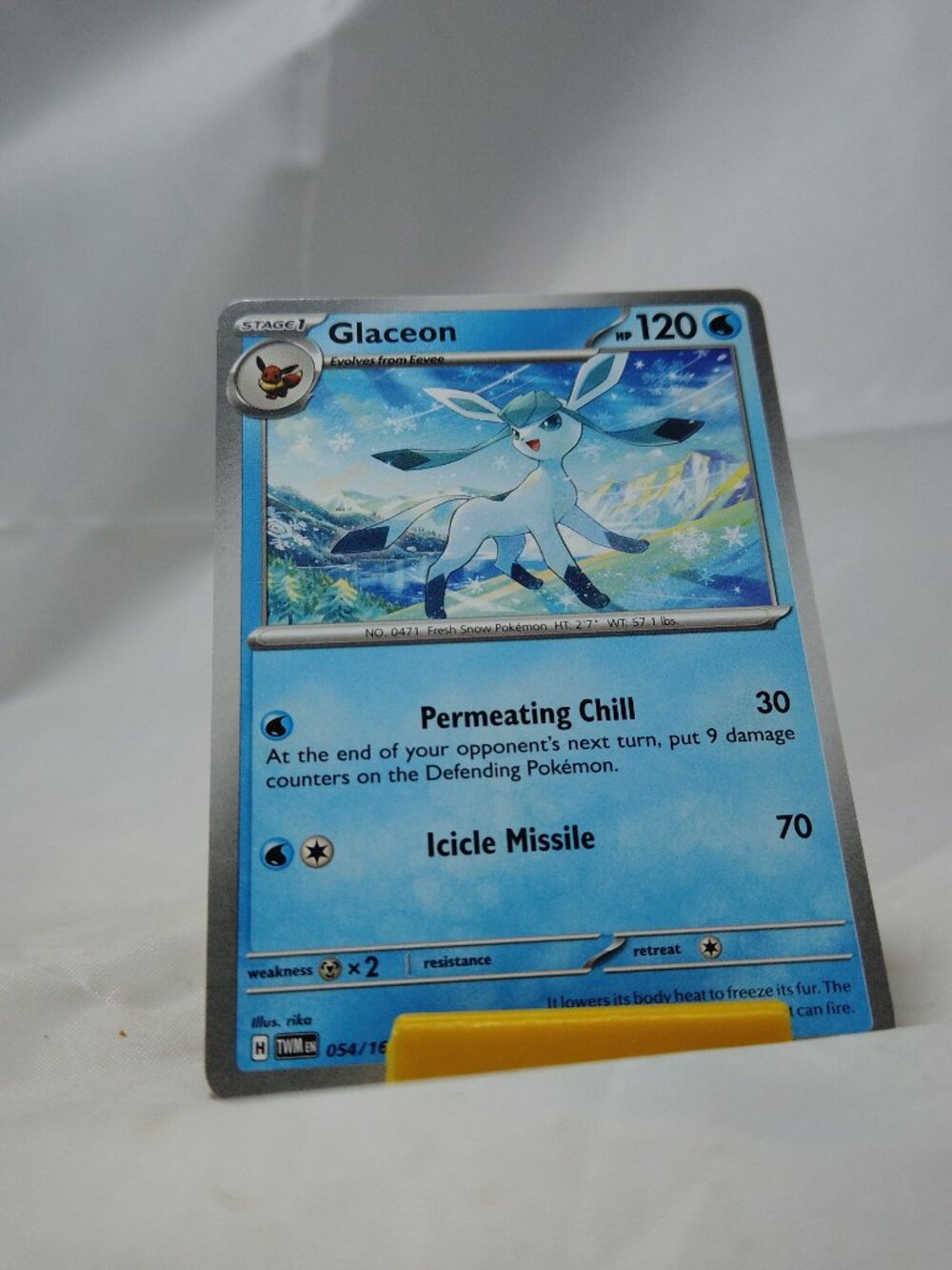 Pokemon Glaceon 54/167 Twilight Masquerade Uncommon NM